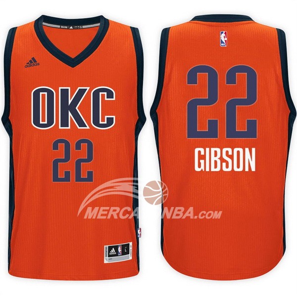 Maglia NBA Gibson Oklahoma City Thunder Naranja
